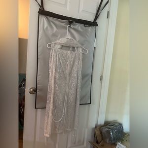 White sequin 2 piece set